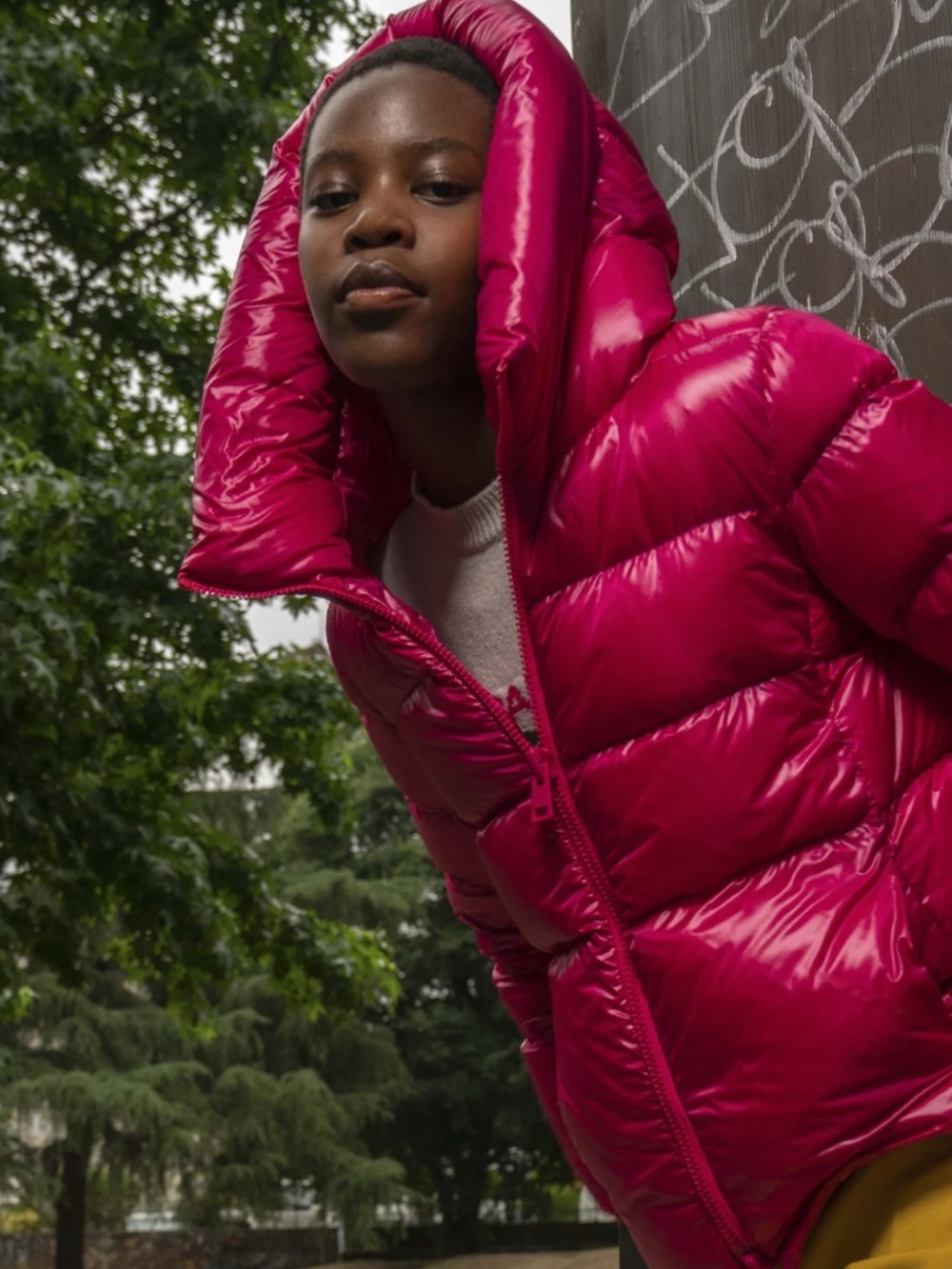Herno Globe Fuchsia Down Puffer Jacket Size 44